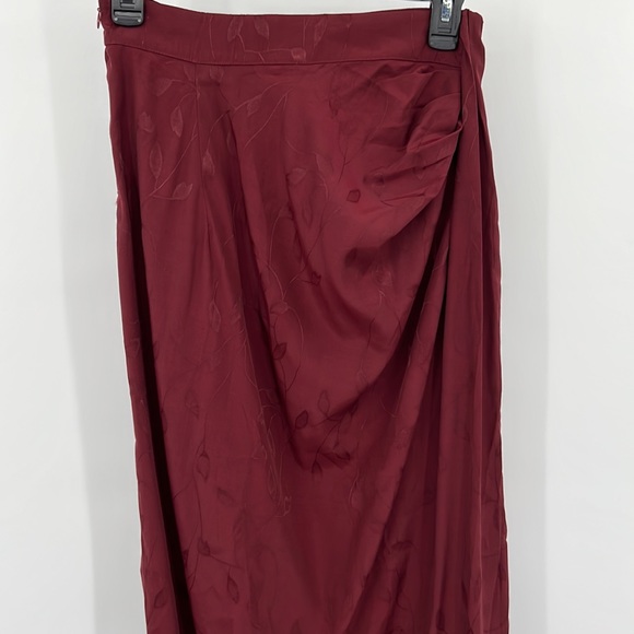 Sabina Musayev Aster Skirt in Garnet Small - Picture 6 of 11
